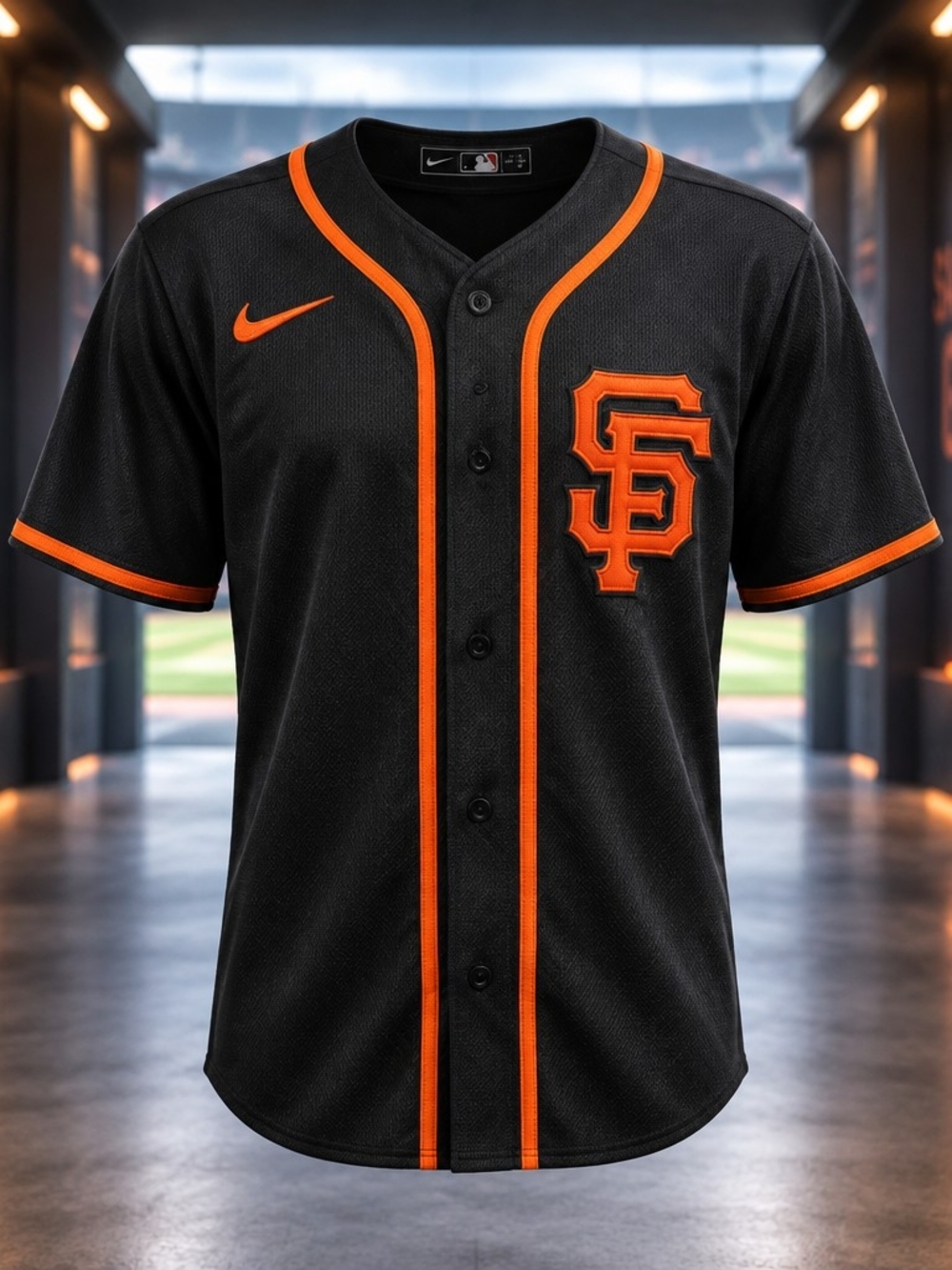 Nike San Francisco Giants Black & Orange Baseball Jersey
